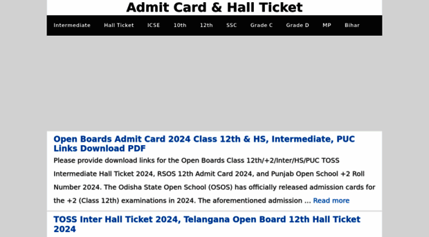 admitcard-halltickets.in