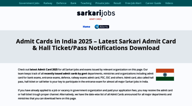 admitcard.sarkarijobs.com