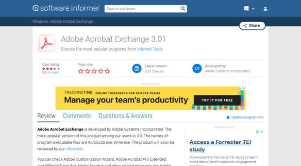 adobe-acrobat-exchange.software.informer.com