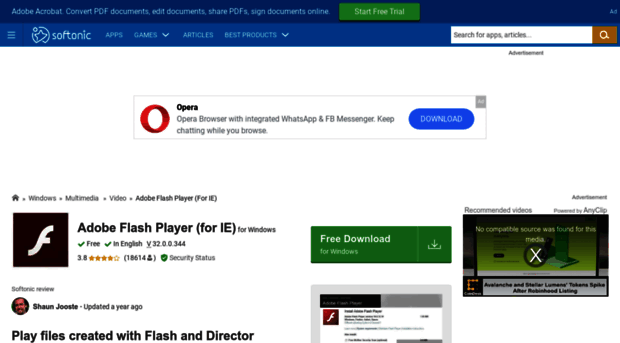 adobe-flash-player-ie.en.softonic.com