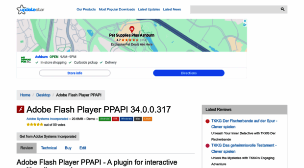adobe-flash-player-ppapi.updatestar.com