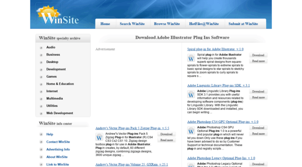 adobe-illustrator-plug-ins.winsite.com