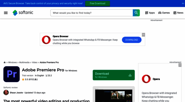 adobe-premiere.en.softonic.com