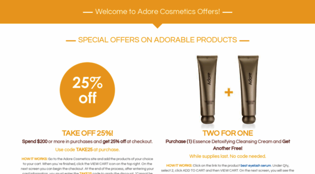 adorecosmeticsoffers.com