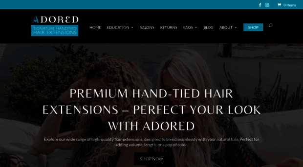 adoredhairextensions.com