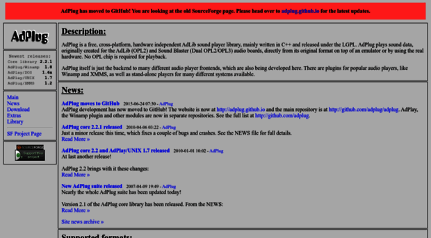 adplug.sourceforge.net