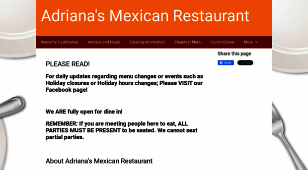 adrianasmexicanrestaurantco.com