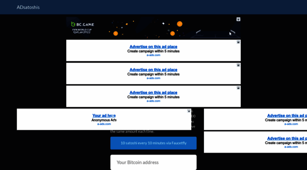 adsatoshis.faucetfly.com