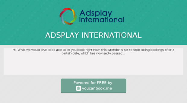 adsplayinternational.youcanbook.me