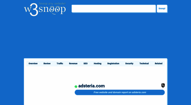 adsteria.com.w3snoop.com