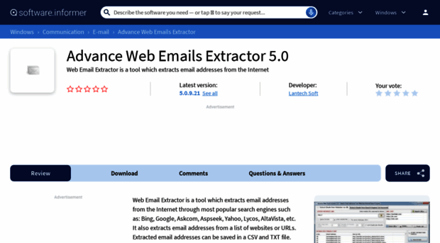 advance-web-emails-extractor.software.informer.com