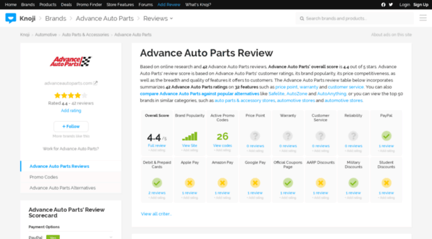 advanceautoparts.knoji.com