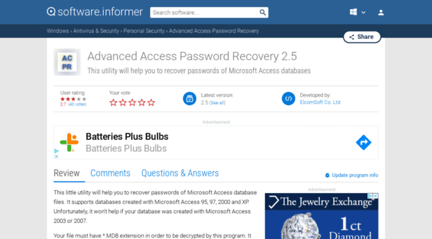 advanced-access-password-recovery.software.informer.com