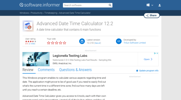 advanced-date-time-calculator.software.informer.com