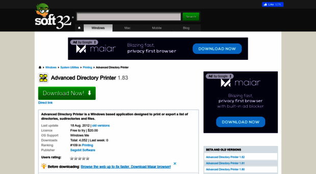 advanced-directory-printer.soft32.com
