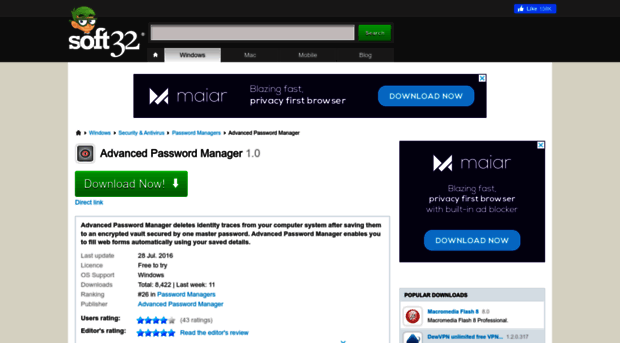 advanced-password-manager.soft32.com