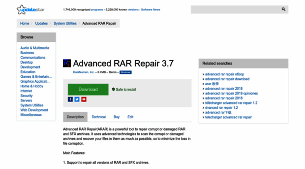 advanced-rar-repair.updatestar.com