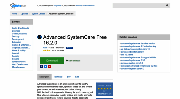 advanced-systemcare.updatestar.com