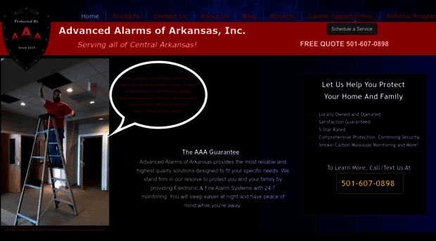 advancedalarmsofarkansas.com