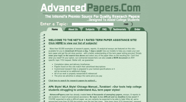 advancedpapers.com