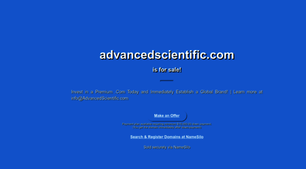 advancedscientific.com