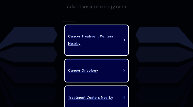 advancesinoncology.com