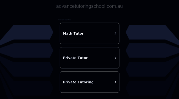 advancetutoringschool.com.au