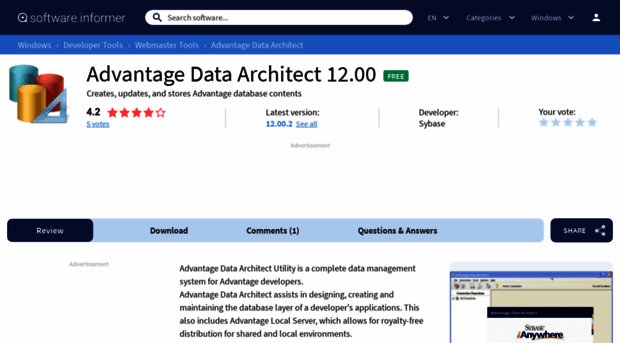 advantage-data-architect.software.informer.com