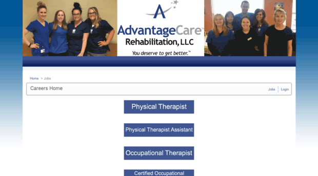 advantagecarerehab.isolvedhire.com