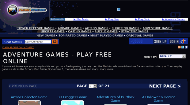adventure-games.flasharcade.com