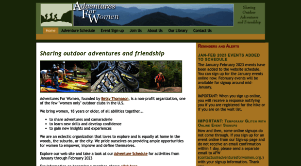 adventuresforwomen.org