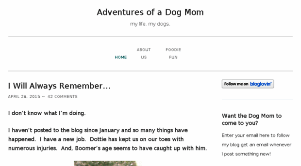 adventuresofadogmom.wordpress.com