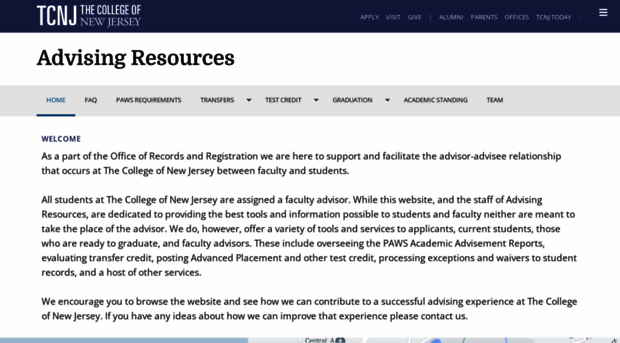 advisingresources.tcnj.edu