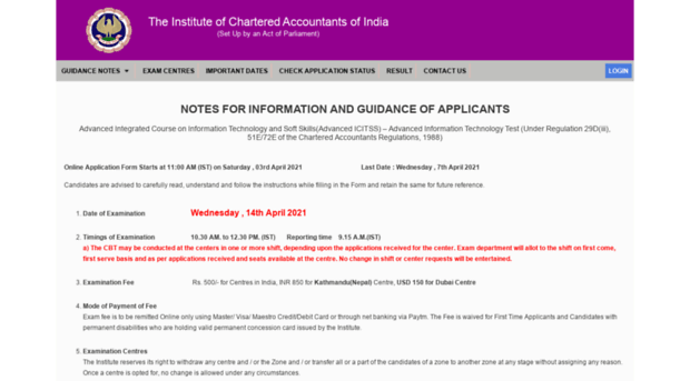 advit.icaiexam.icai.org