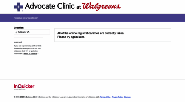 advocate-clinic-walgreens.inquicker.com