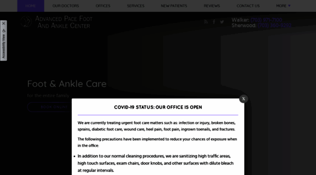 advpacefootandankle.com