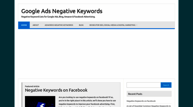 adwordsnegativekeywords.com