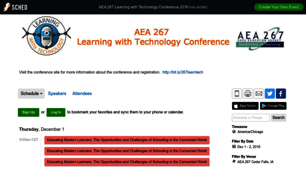 aea267learningwithtechnolog2016.sched.org