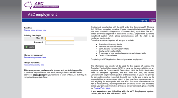 aecemployment.aec.gov.au