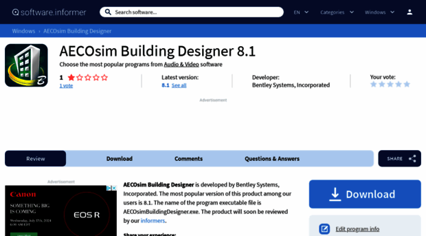 aecosim-building-designer.software.informer.com