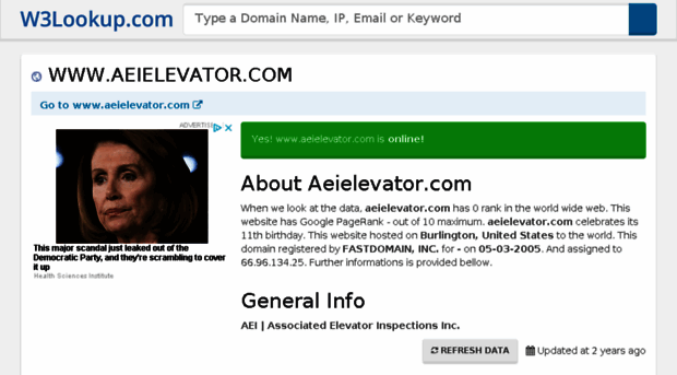 aeielevator.com.w3lookup.net