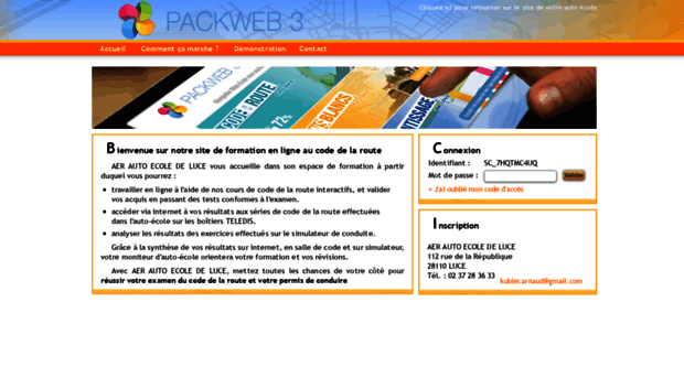 aer-auto-ecole-luce-luce.packweb2.com