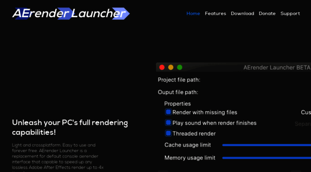 aerenderlauncher.com