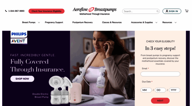 aeroflowbreastpumps.com