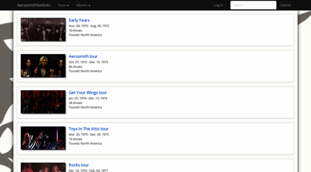 aerosmithsetlists.com