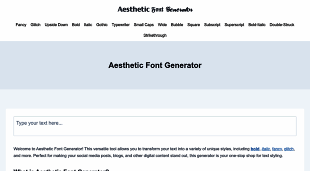 aestheticfontgenerator.com