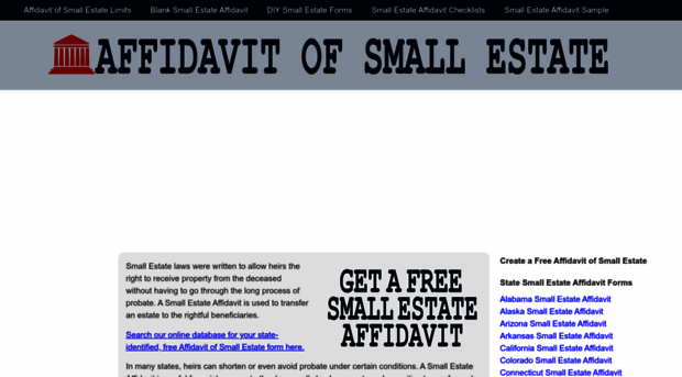 affidavitofsmallestate.com