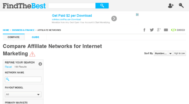 affiliate-networks.findthebest.com