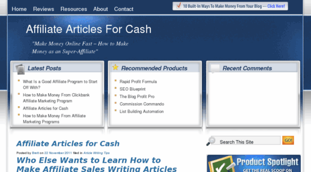 affiliatearticlesforcash.com