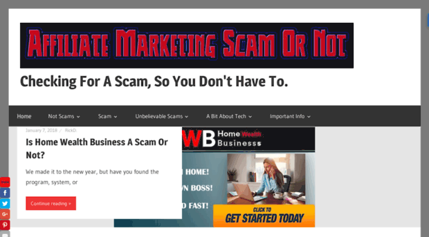 affiliatemarketingscamornot.com